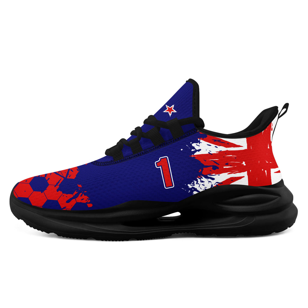 Custom 2026 World Cup New Zealand Sneakers DIY Country Flag Running Shoes Lightweight Sport Shoes Gift for Football Fans Personalized Team Name and Logo FN079-F027081-1