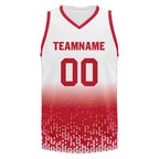 Custom White Red Fade Fashion Sports Uniform Basketball Jersey BBJ01-D020102-8