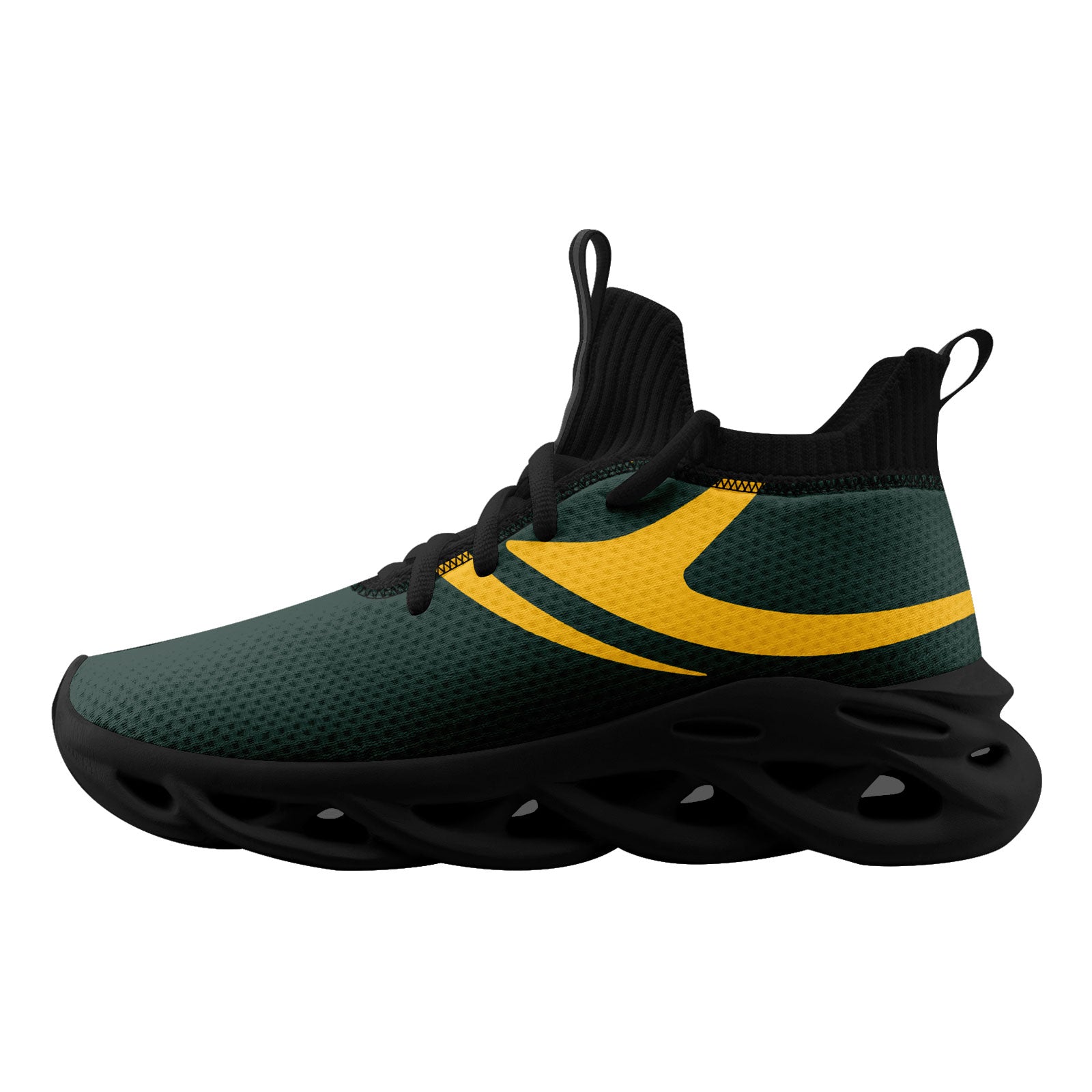 Custom Green Green Bay Football Jersey and Sports Shoes Combo Offer Personalized Combo ZH-D025008-13