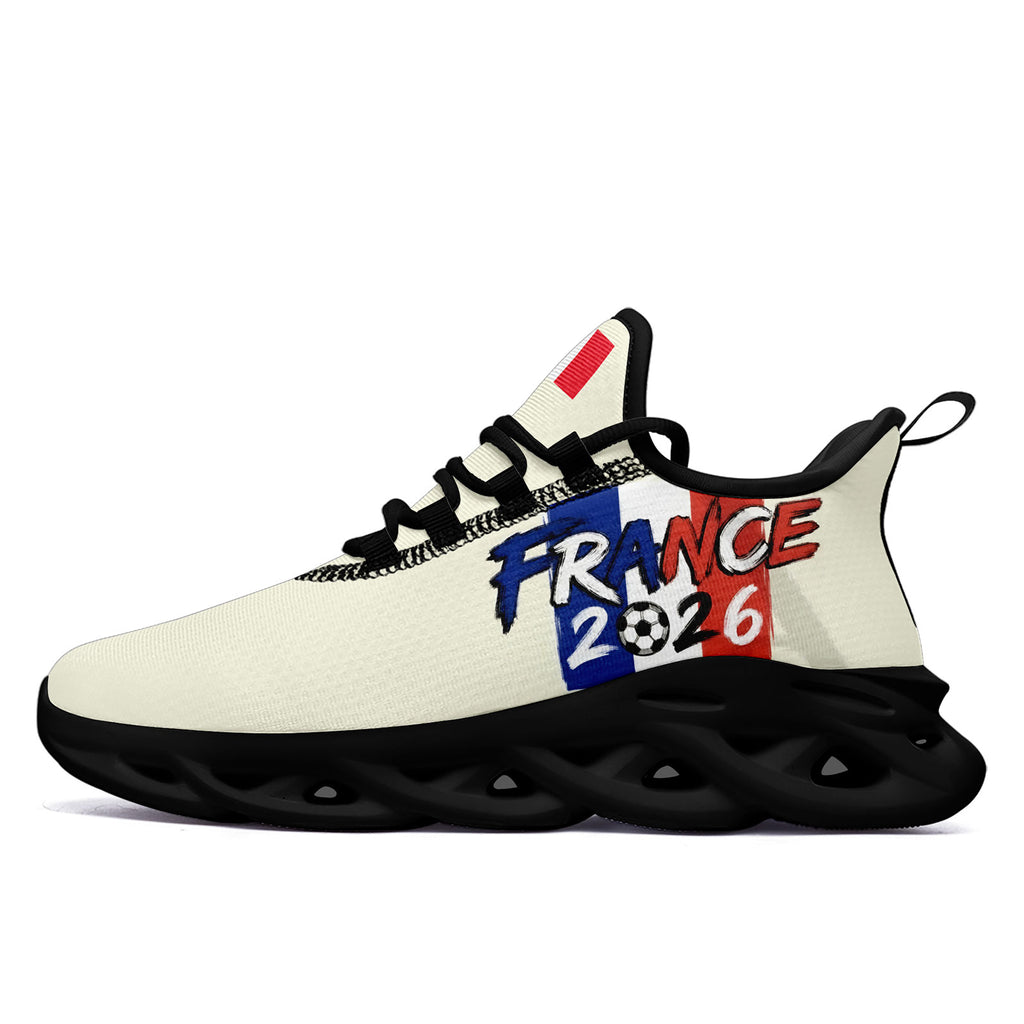 Custom France 2026 World Cup Sneakers DIY Country Flag Running Shoes Lightweight Sport Shoes Gift for Football Fans Personalized Team Name and Logo FN003-F025037-6