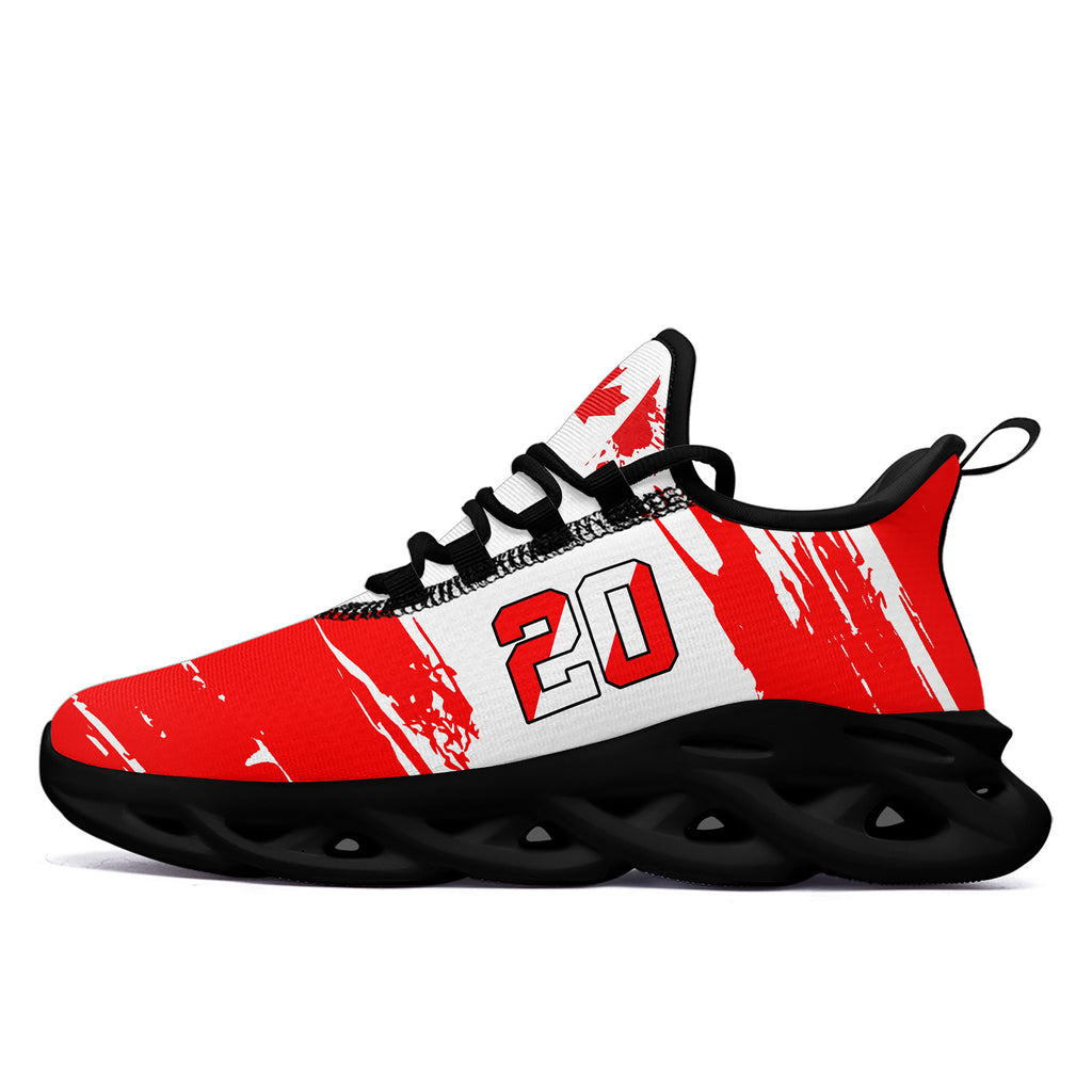 Custom 2026 World Cup Canada Sneakers DIY Country Flag Running Shoes Lightweight Sport Shoes Gift for Football Fans Personalized Team Name and Logo FN003-F023079-9