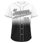 Custom Grey Black Fade Fashion Personalized Authentic Baseball Jersey BSBJ01-D0a70ee