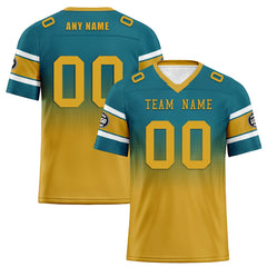 Custom Green Yellow Jacksonville Personalized Authentic Football Jersey FBJ02-D020249-16