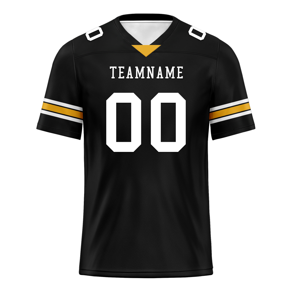 Custom Black Classic Style Personalized Authentic Football Jersey FBJ02-bd0a70a8