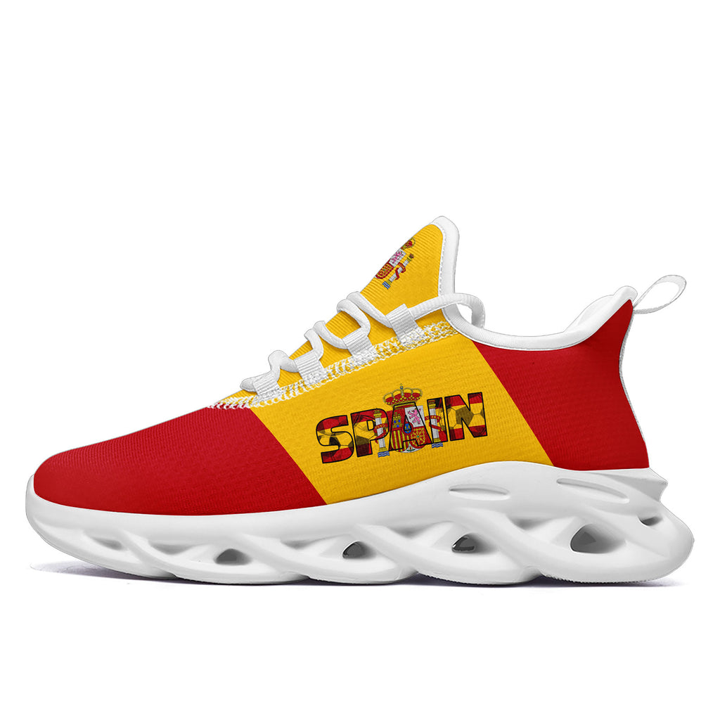 Custom 2026 World Cup Spain Sneakers DIY Country Flag Running Shoes Lightweight Sport Shoes Gift for Football Fans Personalized Team Name and Logo FN003-F027068-5