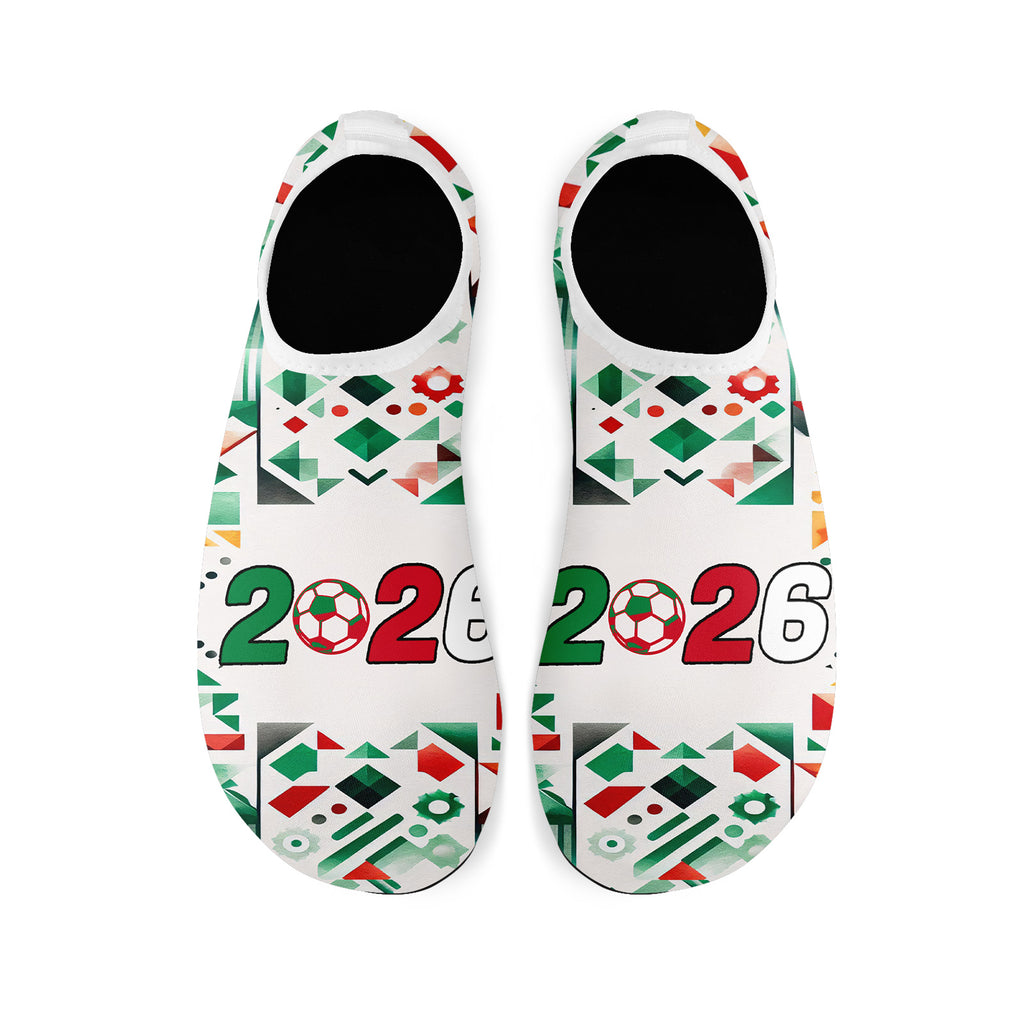 Custom 2026 World Cup Mexico Sneakers DIY Country Flag Running Shoes Lightweight Sport Shoes Gift for Football Fans Personalized Team Name and Logo FN086-F023097-2