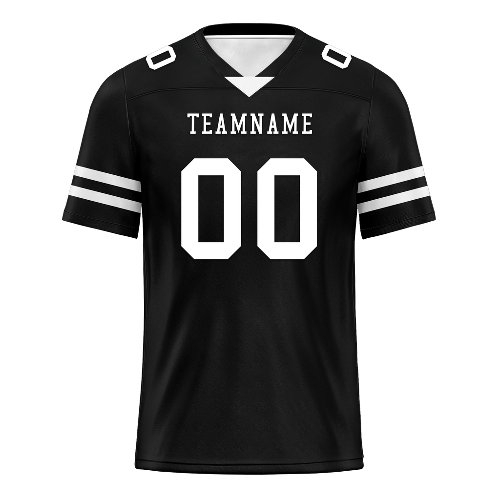 Custom Black Classic Style Personalized Authentic Football Jersey FBJ02-bd0a70bc