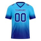 Custom Dark Blue Fade Fashion Personalized Authentic Football Jersey FBJ02-D06100