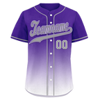Custom Purple White Fade Fashion Personalized Authentic Baseball Jersey BSBJ01-D0a70eb