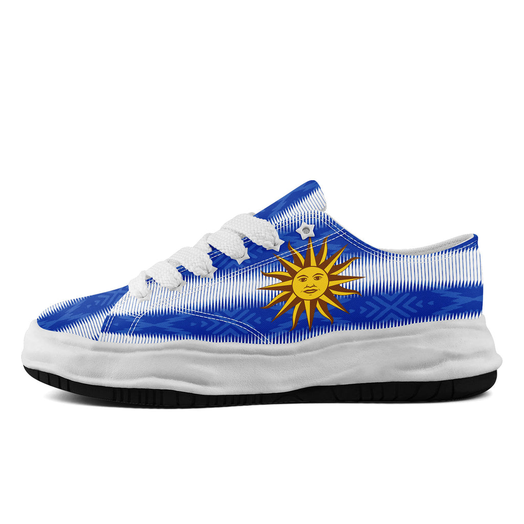 Custom Uruguay 2026 World Cup Sneakers DIY Country Flag Running Shoes Lightweight Sport Shoes Gift for Football Fans Personalized Team Name and Logo FN038-F009112-1