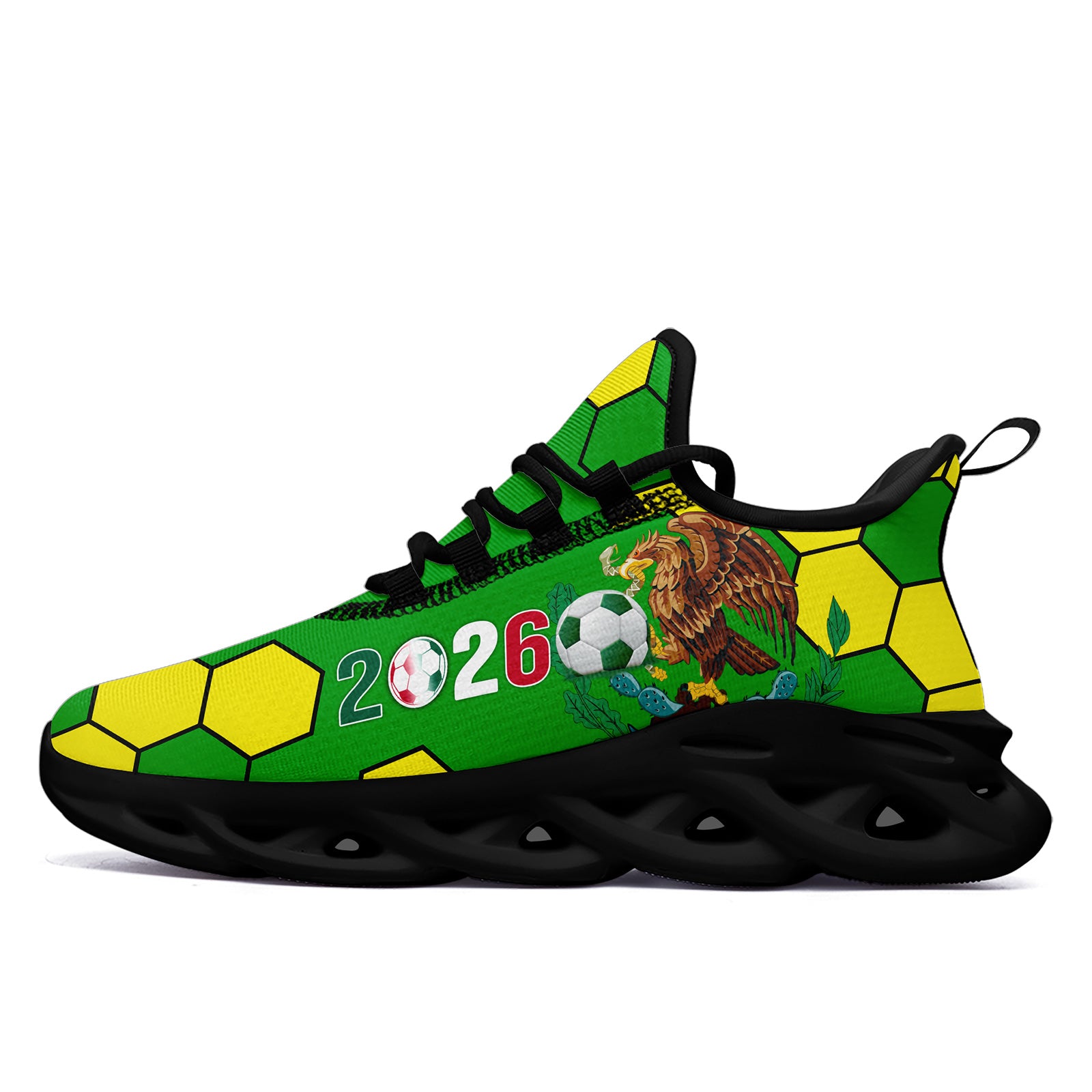 Custom 2026 World Cup Mexico Sneakers DIY Country Flag Running Shoes Lightweight Sport Shoes Gift for Football Fans Personalized Team Name and Logo FN003-F023075-3