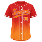 Custom Red Orange Fade Fashion Personalized Authentic Baseball Jersey BSBJ01-D0a70df