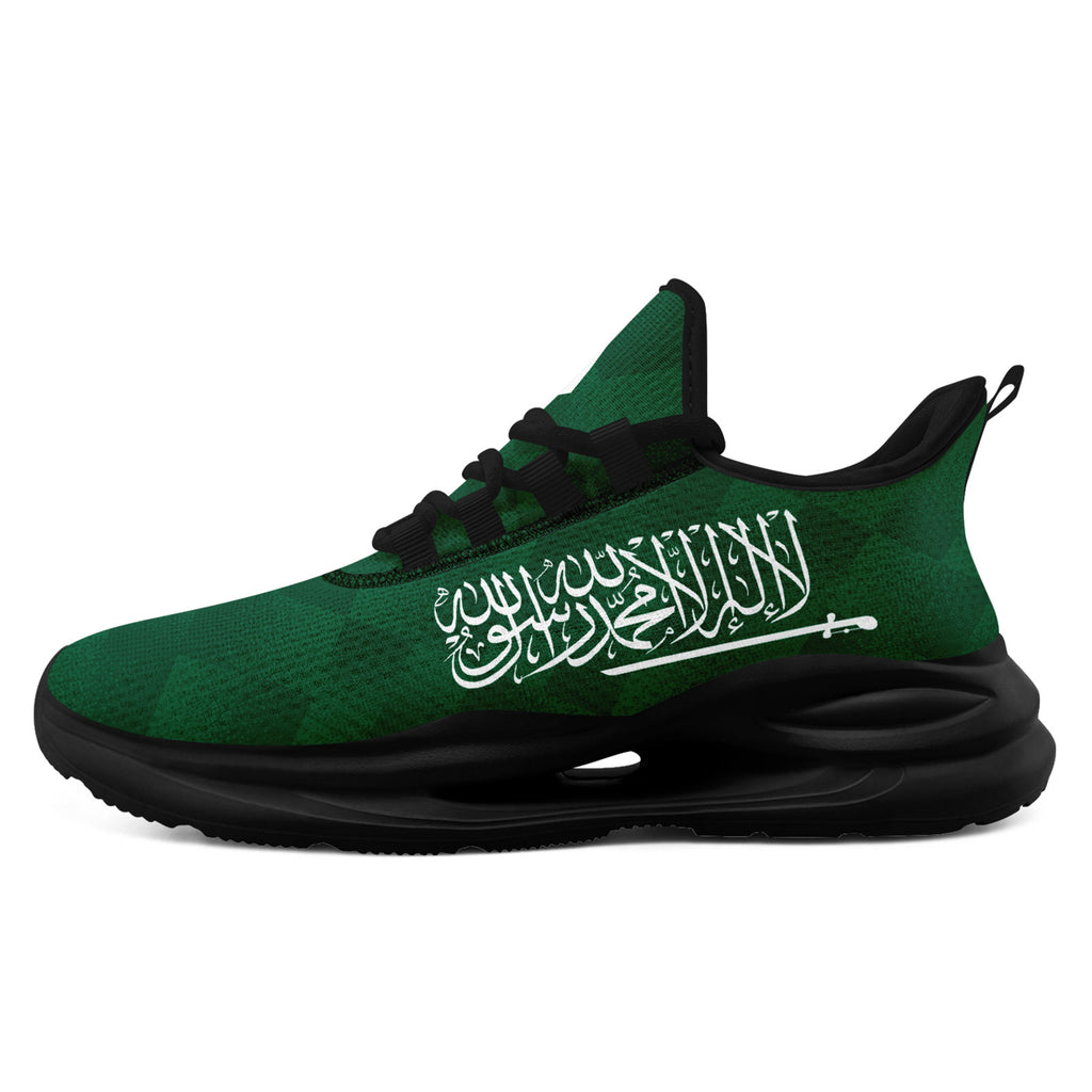 Custom Saudi Arabia 2026 World Cup Sneakers DIY Country Flag Running Shoes Lightweight Sport Shoes Gift for Football Fans Personalized Team Name and Logo FN079-F009093-1