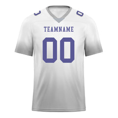 Custom White Ash Fade Fashion Personalized Authentic Football Jersey FBJ02-D06110