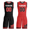 Custom Black White Classic Style Reversible Basketball Uniform Personalized Ordinary BBJR-D017006