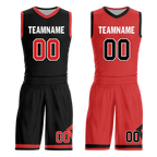 Custom Black White Classic Style Reversible Basketball Uniform Personalized Ordinary BBJR-D017006