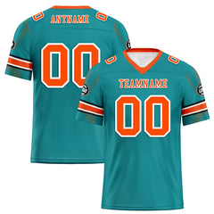 Custom Light Green Miami Football Jersey and Sports Shoes Combo Offer Personalized Combo ZH-D025008-25