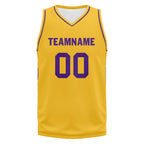 Custom Yellow Classic Style Sports Uniform Basketball Jersey BBJ01-D020105-15