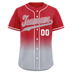Custom Red Grey Fade Fashion Personalized Authentic Baseball Jersey BSBJ01-D0a70bb