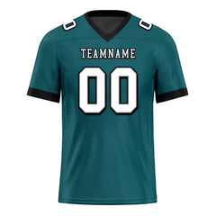 Custom Dark Green Black Philadelphia Personalized Authentic Football Jersey FBJ02-E0601-5