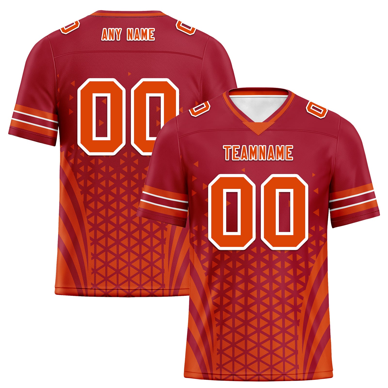 Custom Red White Florida Personalized Authentic Football Jersey FBJ02-D023033-29