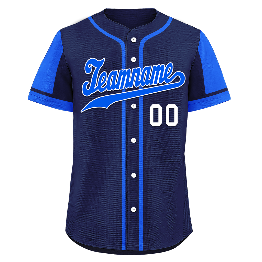 Custom Blue Raglan Sleeves Personalized Authentic Baseball Jersey BSBJ01-D017183