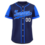 Custom Blue Raglan Sleeves Personalized Authentic Baseball Jersey BSBJ01-D017183