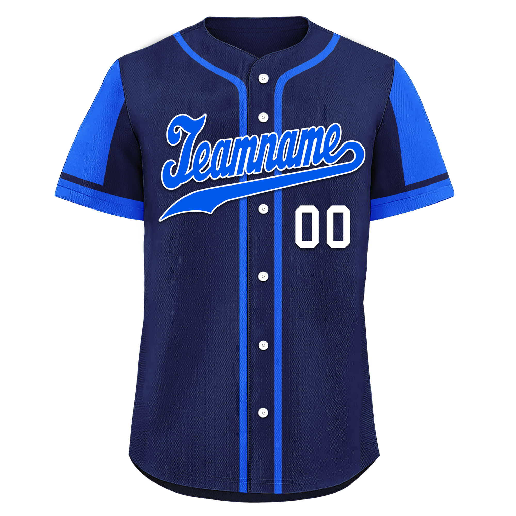 Custom Blue Raglan Sleeves Personalized Authentic Baseball Jersey BSBJ01-D017183