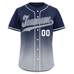 Custom Blue Grey Fade Fashion Personalized Authentic Baseball Jersey BSBJ01-D0a70b8