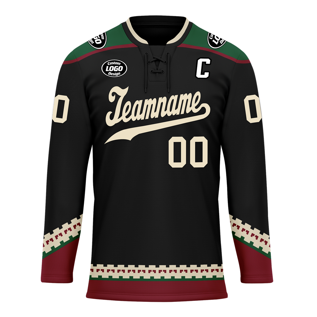 Custom Black Personalized Hockey Jersey HCKJ01-D0a70fc