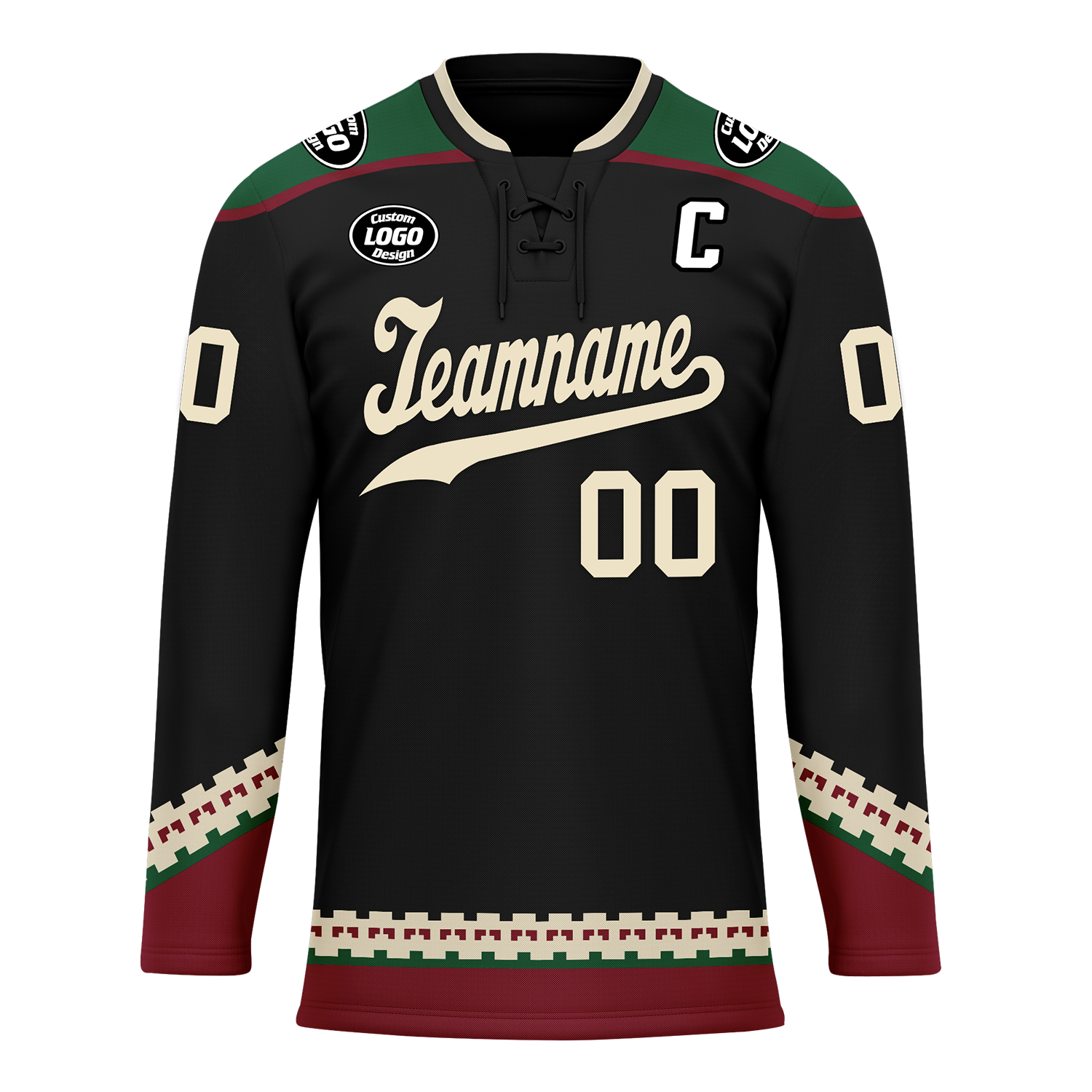 Custom Black Personalized Hockey Jersey HCKJ01-D0a70fc