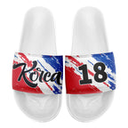 Custom South Korea 2026 World Cup Sneakers DIY Country Flag Running Shoes Lightweight Sport Shoes Gift for Football Fans Personalized Team Name and Logo FN056-F009108-2