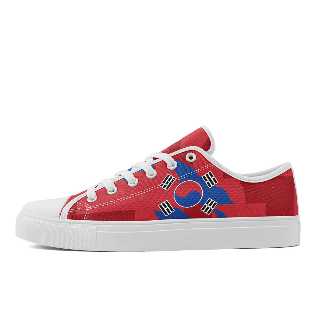 Custom South Korea 2026 World Cup Sneakers DIY Country Flag Running Shoes Lightweight Sport Shoes Gift for Football Fans Personalized Team Name and Logo FN027-F009081-1