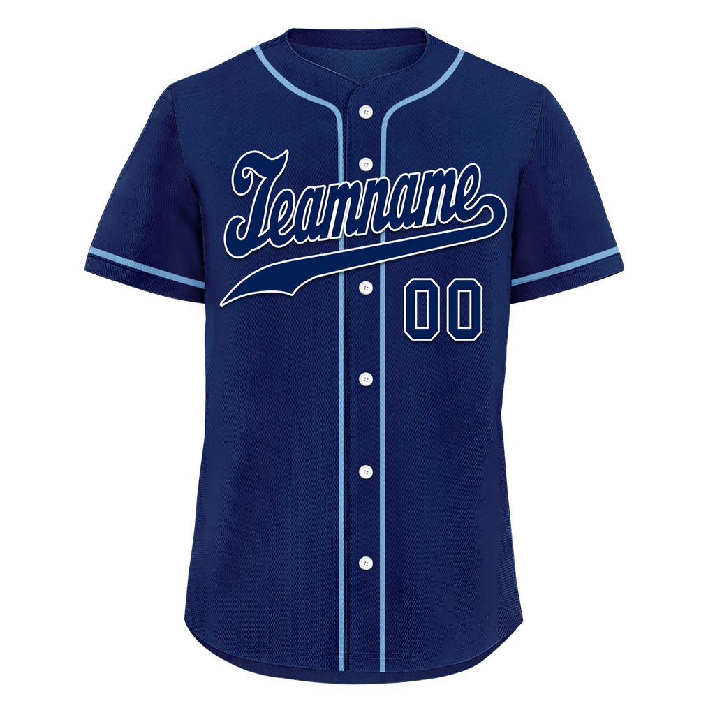 Custom Blue Classic Style Blue Personalized Authentic Baseball Jersey BSBJ01-bd0fa0c