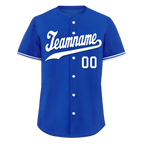 Custom Blue Classic Style White Personalized Authentic Baseball Jersey BSBJ01-bd0fa0e