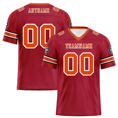 Custom Red Tampa Bay Personalized Authentic Football Jersey FBJ02-D025033-28