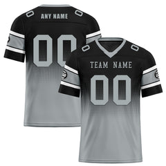 Custom Black Gray Las Vegas Personalized Authentic Football Jersey FBJ02-D020249-20