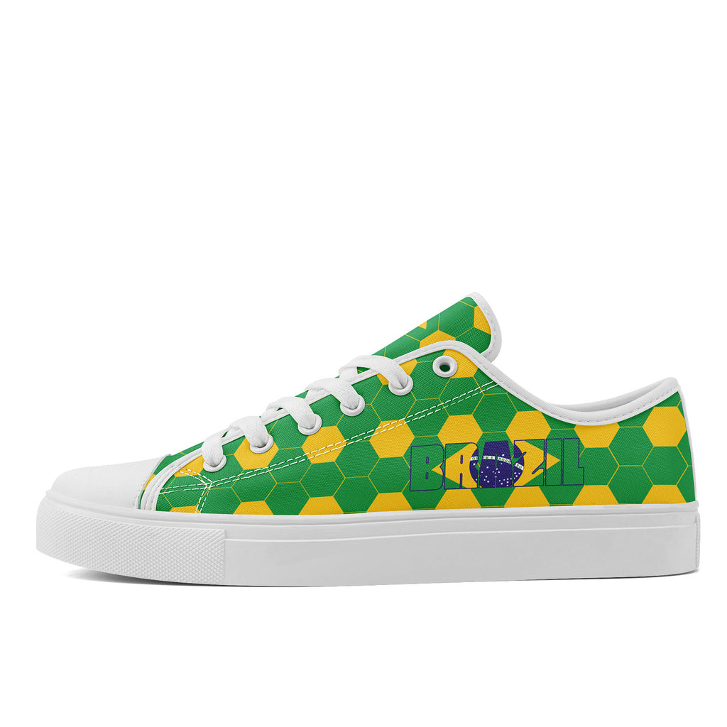 Custom 2026 World Cup Brazil Sneakers DIY Country Flag Running Shoes Lightweight Sport Shoes Gift for Football Fans Personalized Team Name and Logo FN027-F027054-5