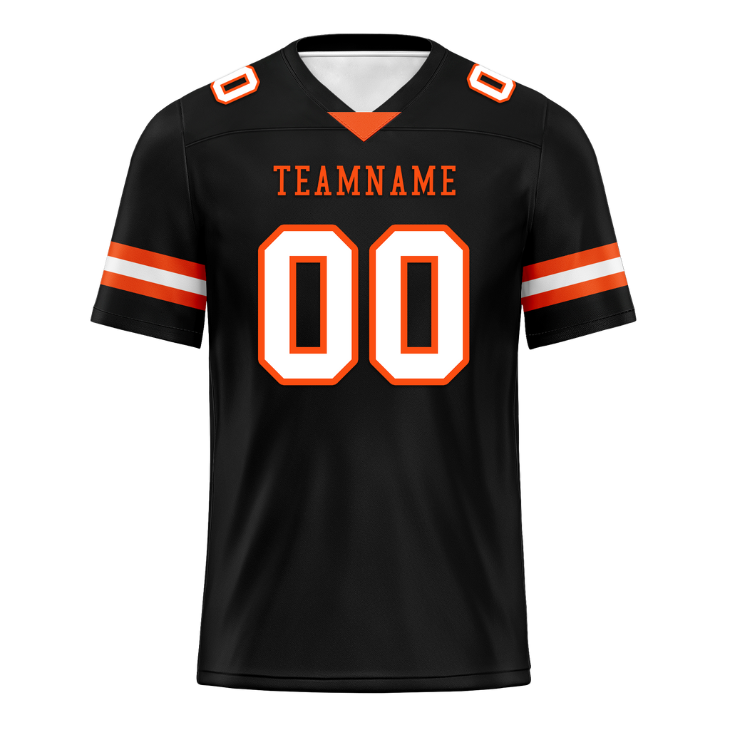 Custom Black Classic Style Personalized Authentic Football Jersey FBJ02-bd0a70c0
