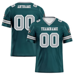 Custom Green Philadelphia Football Jersey and Sports Shoes Combo Offer Personalized Combo ZH-D025008-21