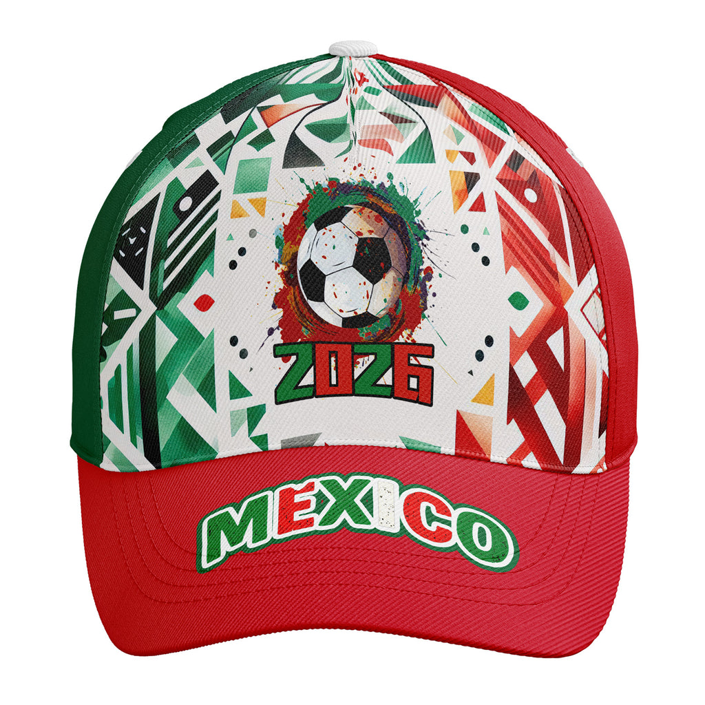 Personalized 2026 Mexico Soccer Fan Hat - Add Your Name & Design Custom 2026 Football Tournament Hat YW061-F023053-5