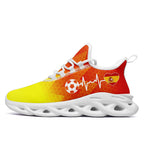 Custom Spain 2026 World Cup Sneakers DIY Country Flag Running Shoes Lightweight Sport Shoes Gift for Football Fans Personalized Team Name and Logo FN003-F025036-2