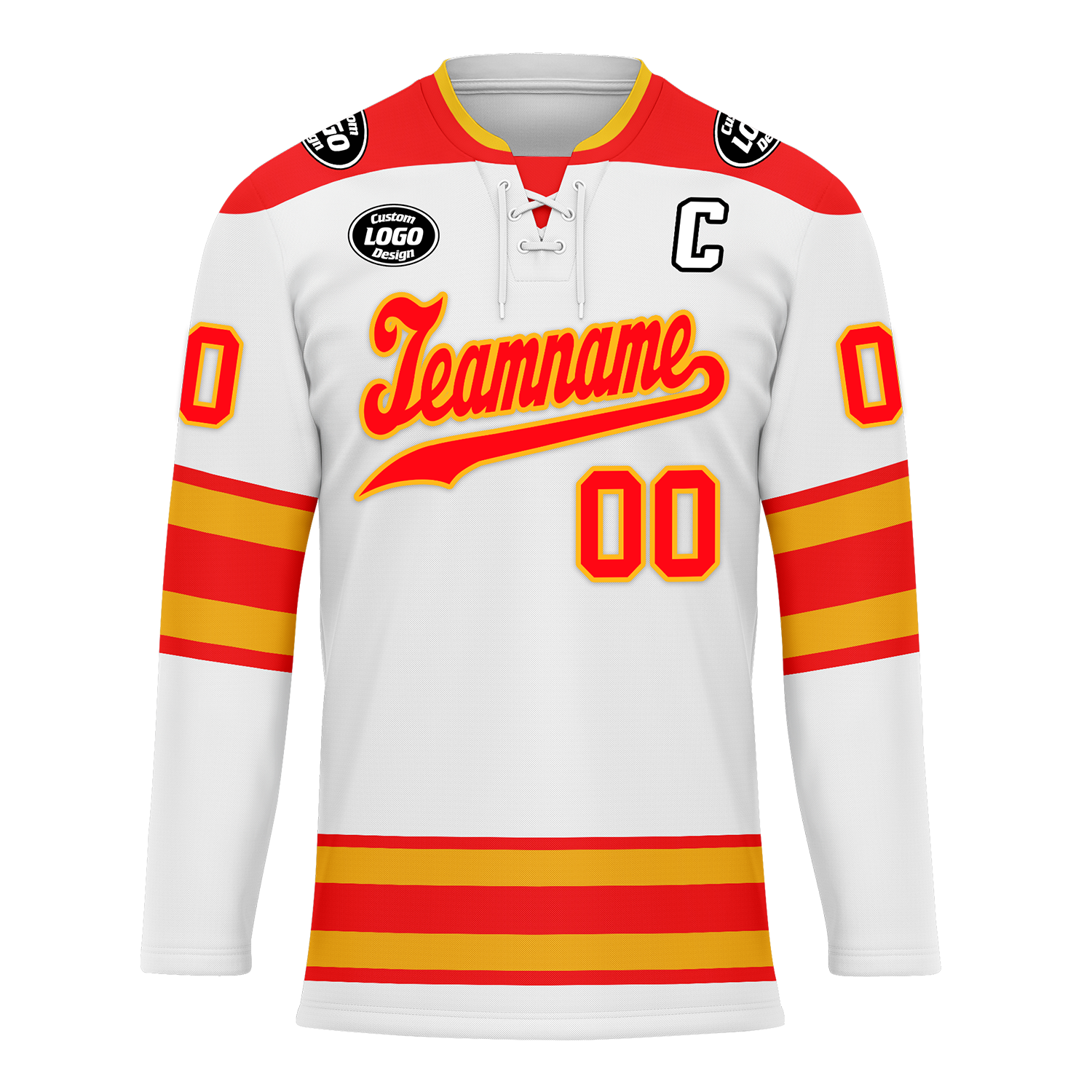 Custom White Red Personalized Hockey Jersey HCKJ01-D0a70cf