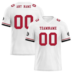 Custom White Atlanta Personalized Authentic Football Jersey FBJ02-D020263-3