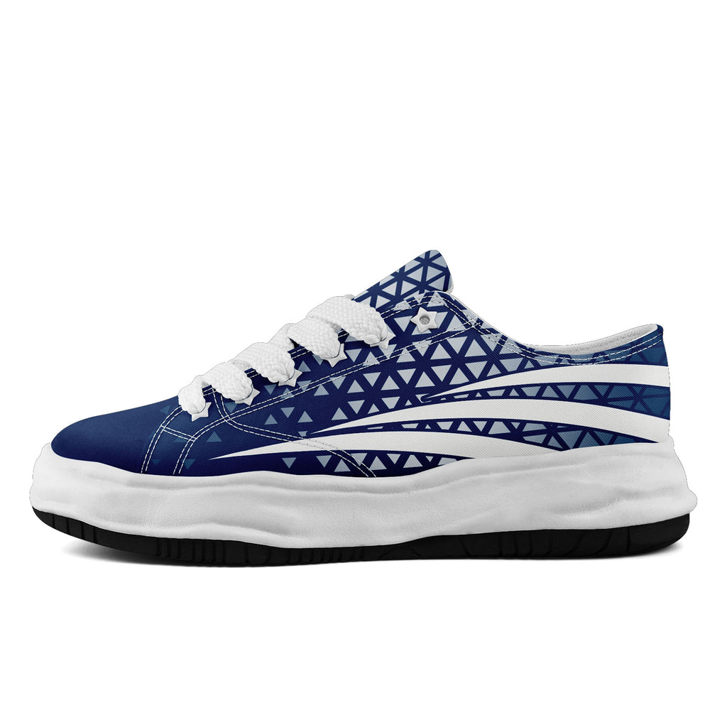 Custom Blue White Indiana Football Jersey and Sports Shoes Combo Offer Personalized Combo ZH-D023031-14