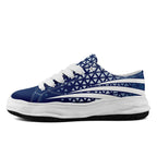 Custom Blue White Indiana Football Jersey and Sports Shoes Combo Offer Personalized Combo ZH-D023031-14