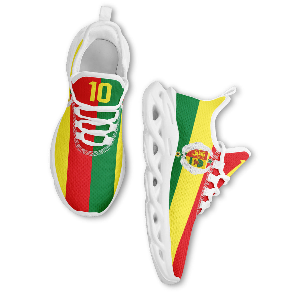 Custom Senegal 2026 World Cup Sneakers DIY Country Flag Running Shoes Lightweight Sport Shoes Gift for Football Fans Personalized Team Name and Logo FN003-F009094-1