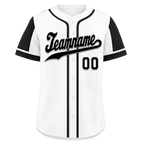 Custom White Black Raglan Sleeves Personalized Authentic Baseball Jersey BSBJ01-D017161