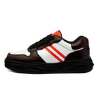 Custom Brown Orange Cleveland Shoes Personalized Sneaker FN032-D020389-8