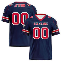 Custom Blue New England Personalized Authentic Football Jersey FBJ02-D025033-26